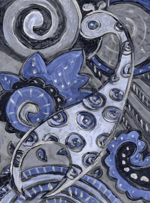 Ethnic blue 24-003