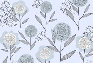 Scandy flower blue 24-014